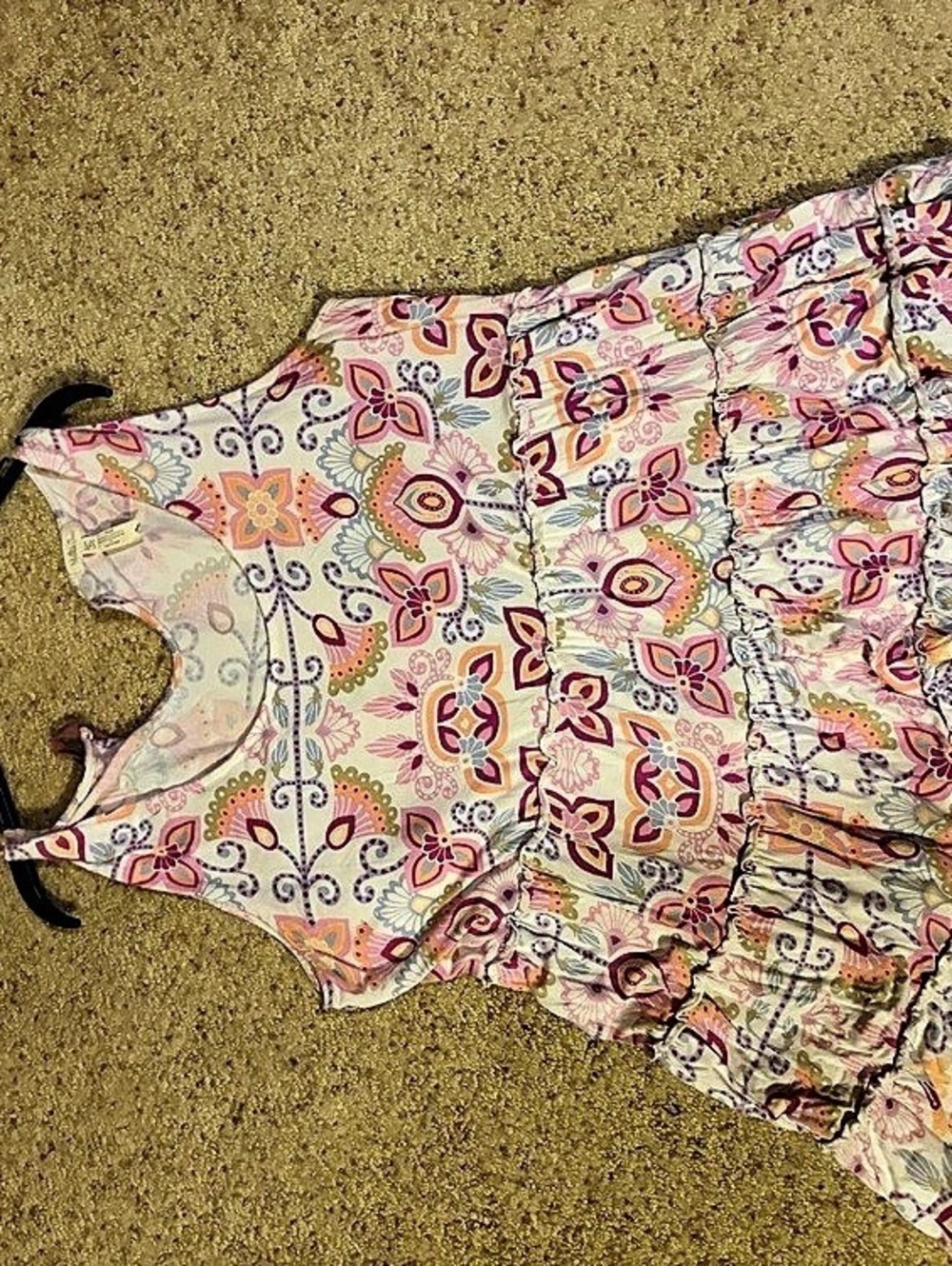 Matilda Jane Women's Floral Tank Pink & cream Size Medium